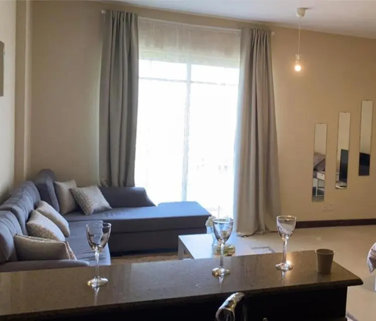 استديو بغرفه نوم واحده فقط بمدينه الملك عبدالله الاقتصاديه المارينا