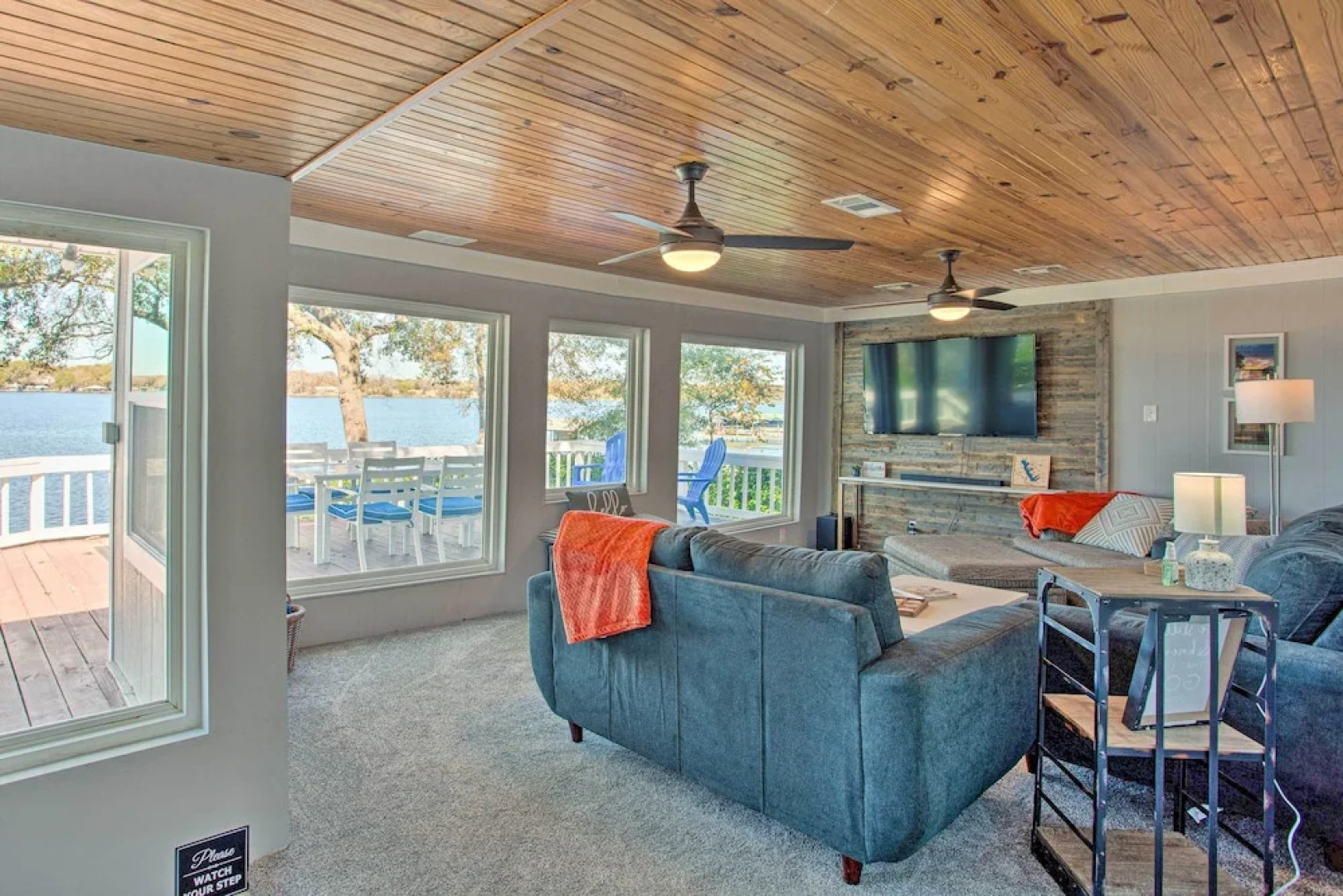 Dock & Fire Pit: Lakefront Cedar Creek Home!