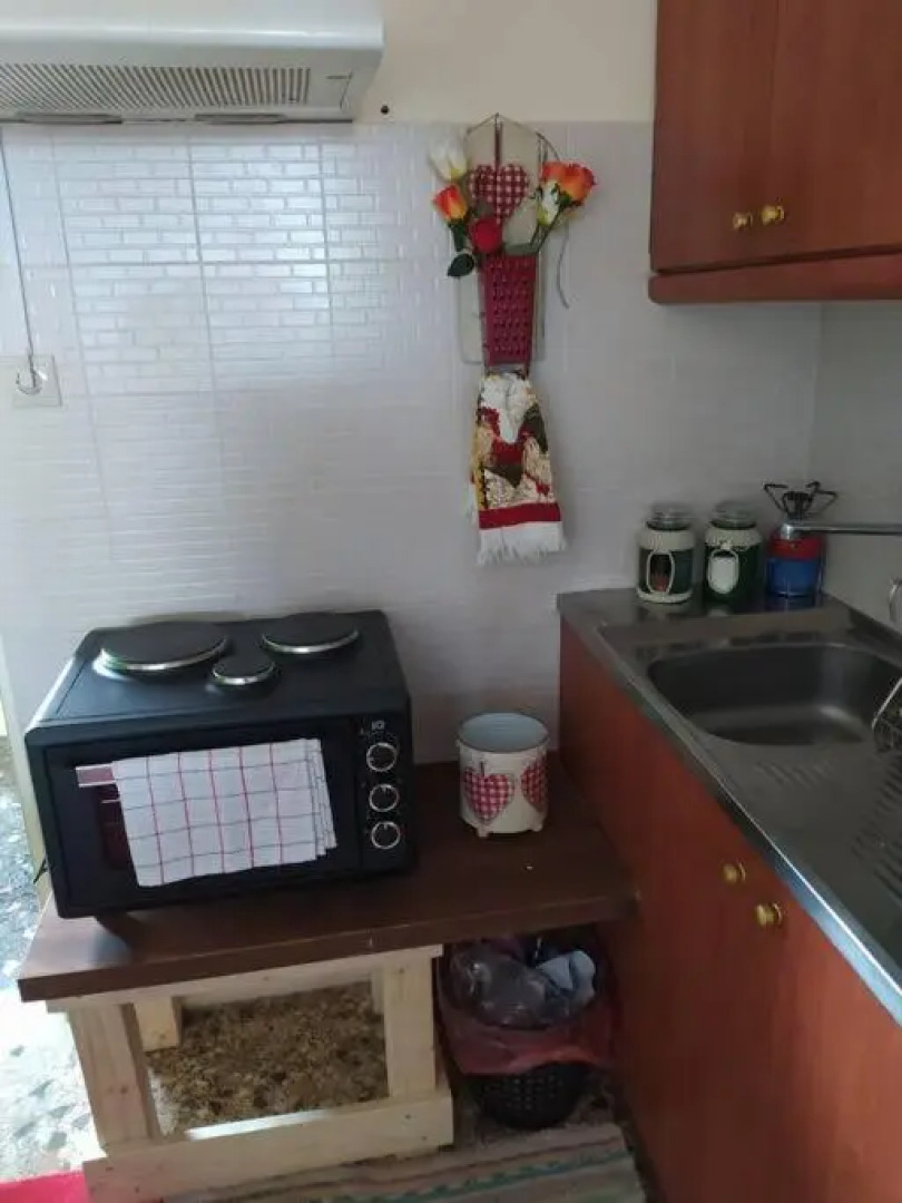 Doll house next to the sea