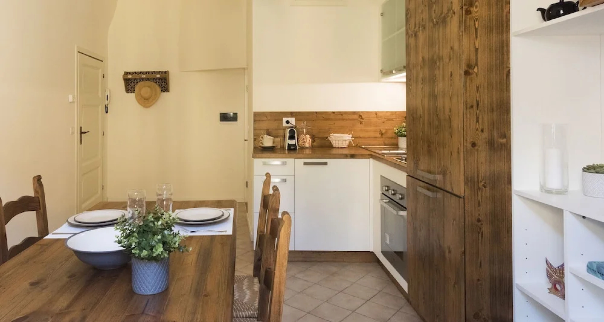 Altido Wood and White With Lake View