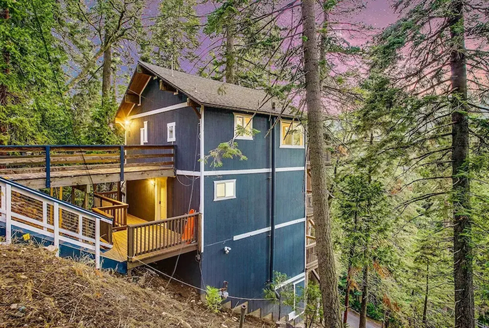 Tree-lined Lake Arrowhead Cabin ~ 1 Mi to Village!