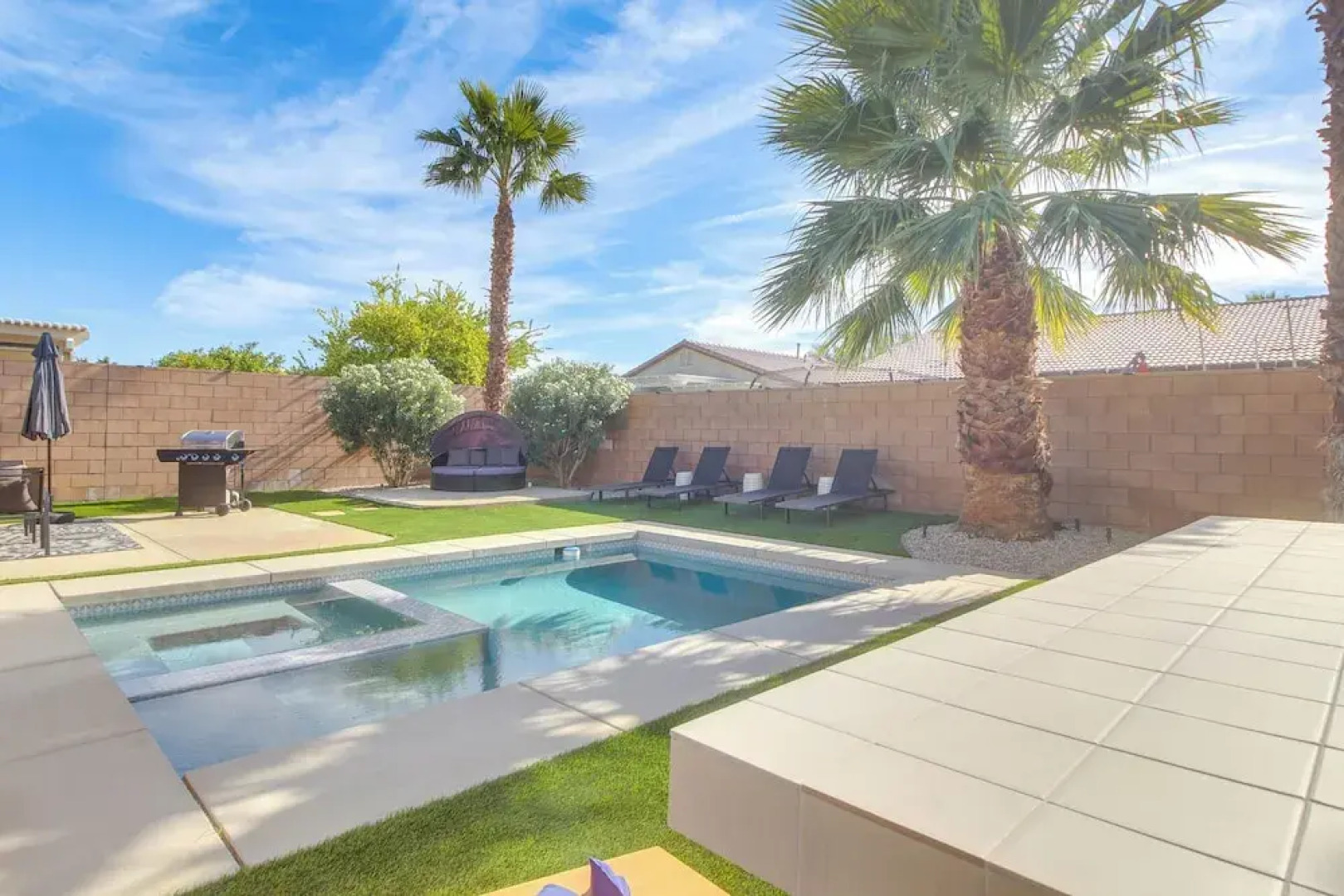Game Room, Hot Tub & Gas Grill: Chic Indio Oasis!