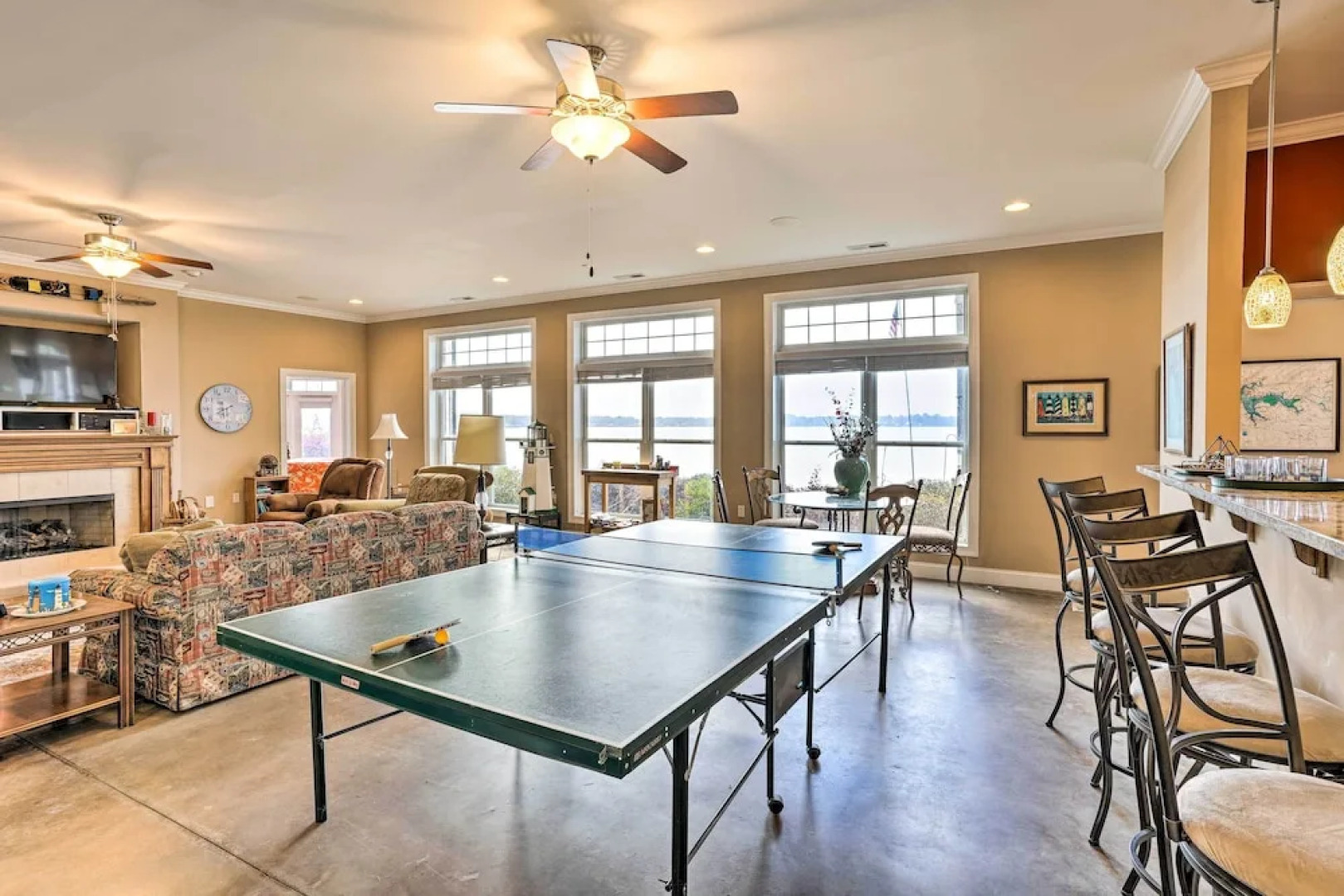 Lakefront House w/ Game Room, Deck & Views!