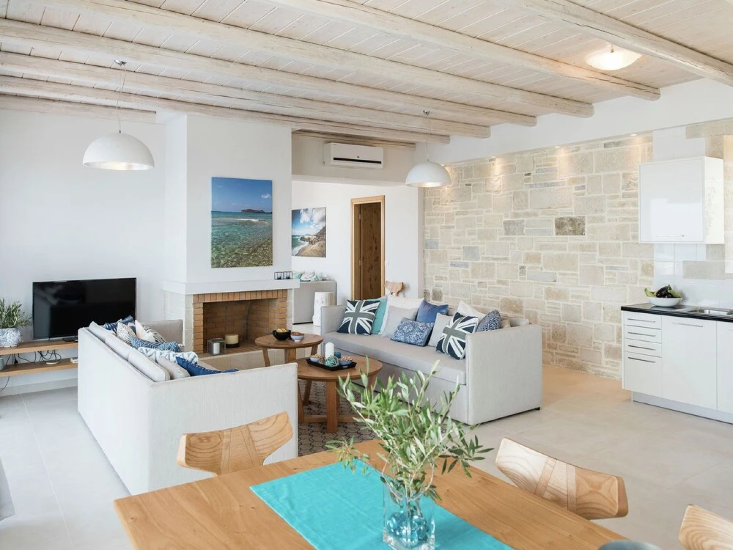 Lux Villa Near Falasarna Beach & a Restaurant, Private Pool & Sea View