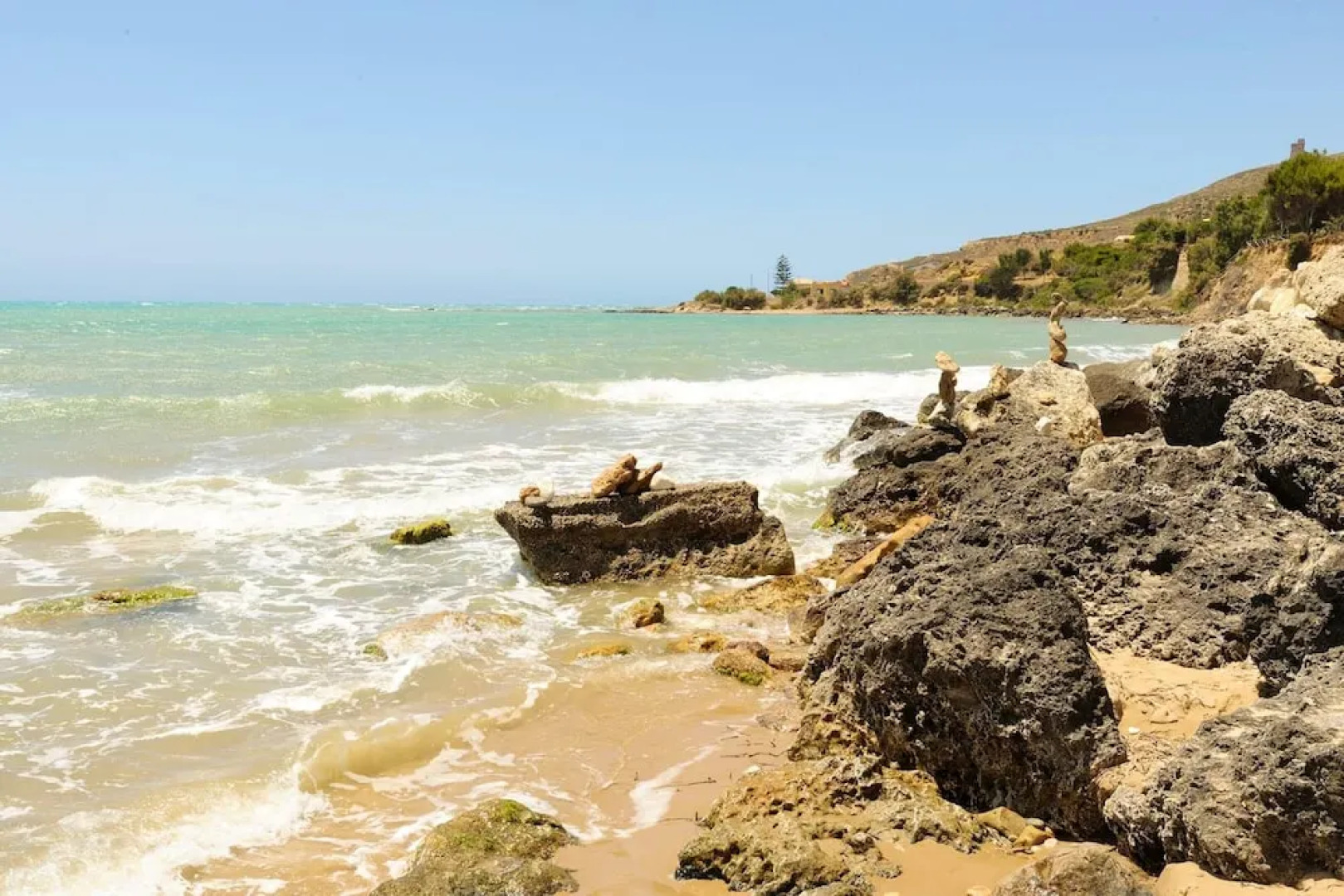 Apartment With 2 Bedrooms in Realmonte, With Wonderful sea View, Shared Pool, Furnished Terrace Near the Beach