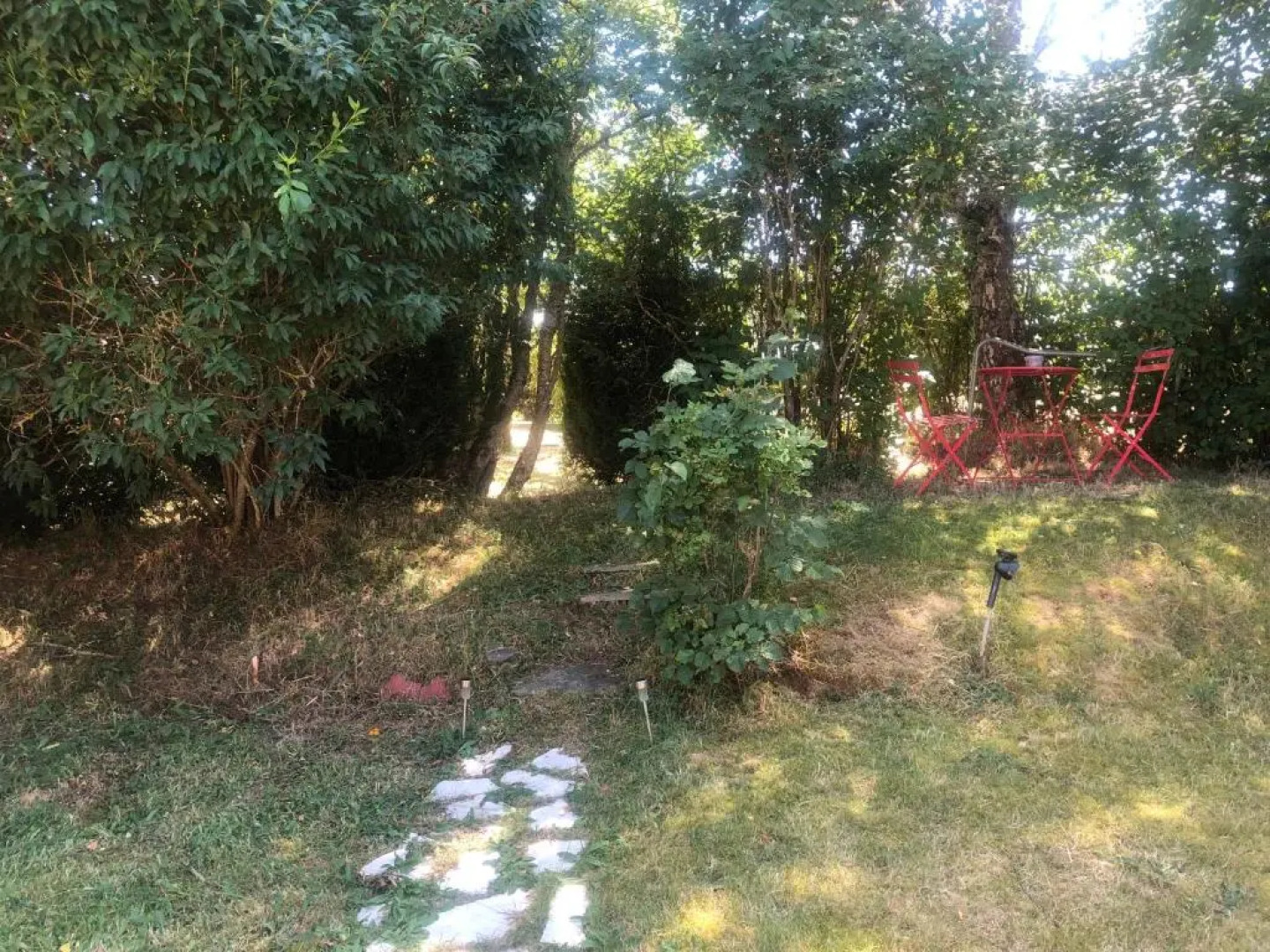 Séjour avec piscine chauffée