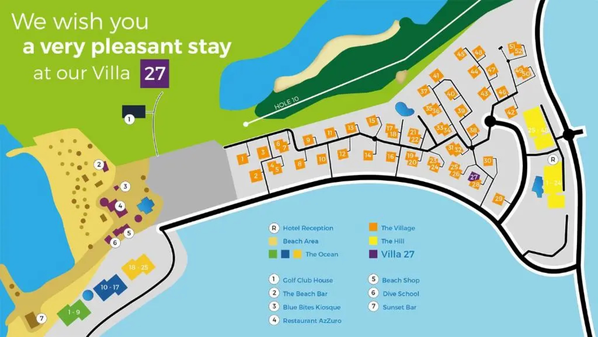 Blue Bay BEACH Villa 27 3-min beach-pool-golf