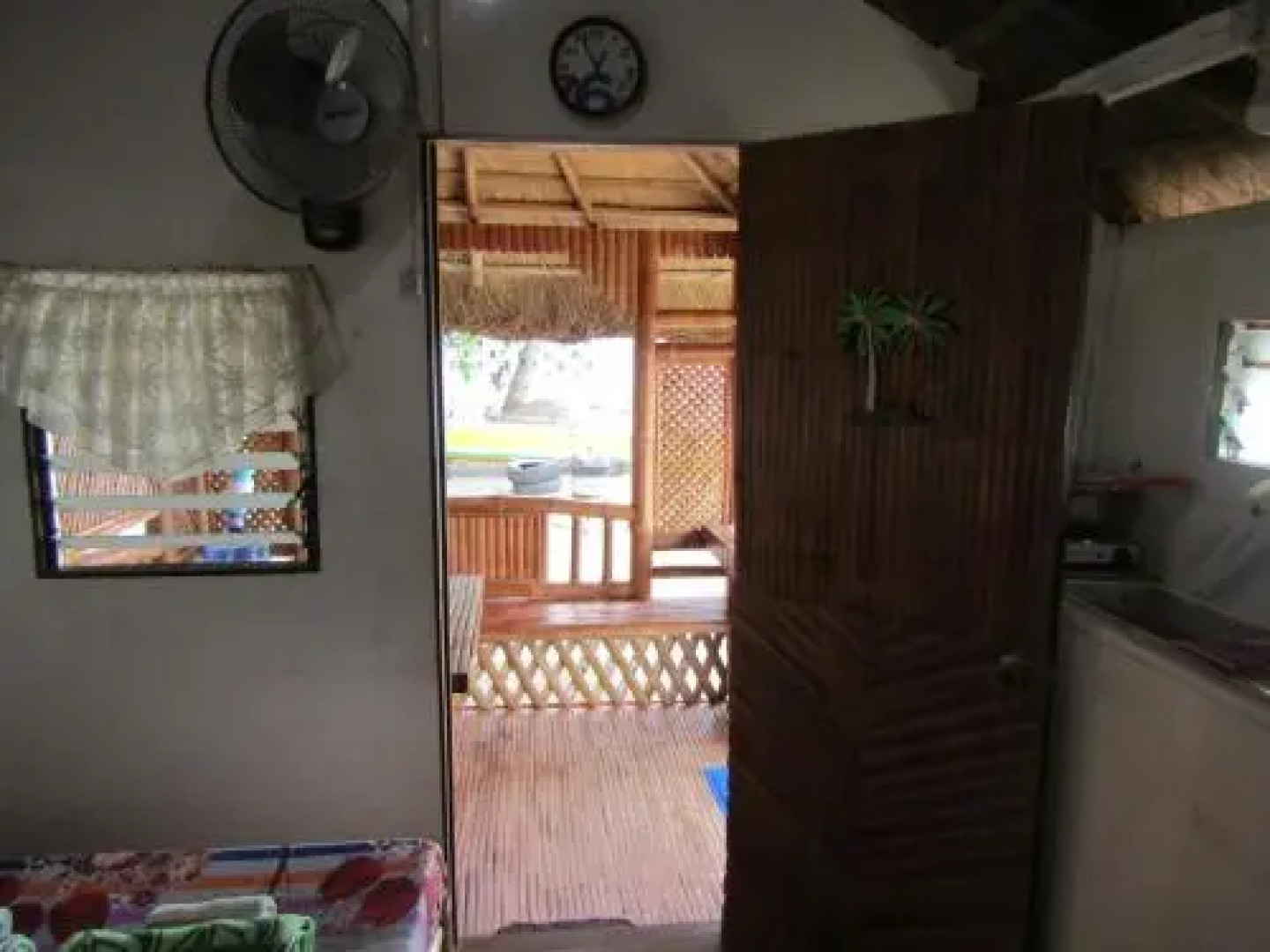 Bamboo village on the beach