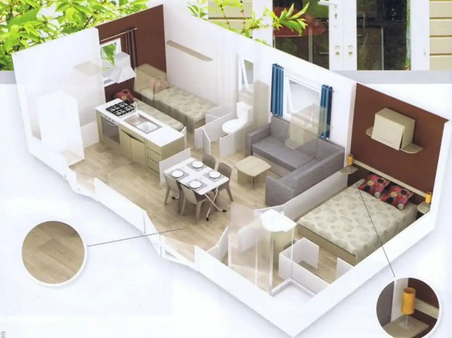 Bungalow With 2 Bedrooms in Saint-jean-de-monts, With Pool Access, Fur