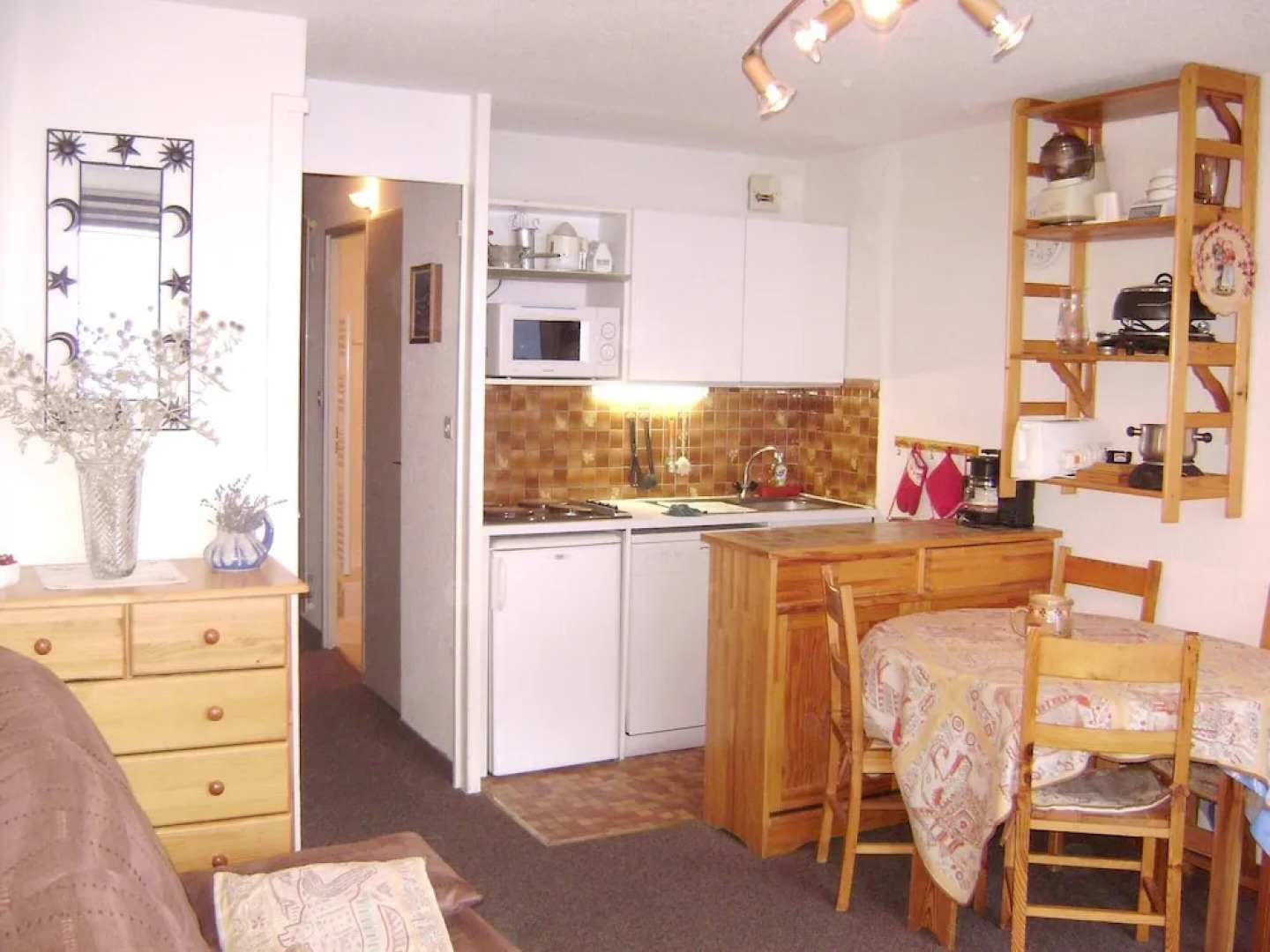 Studio in Montgenèvre, With Wonderful Mountain View, Balcony and Wifi