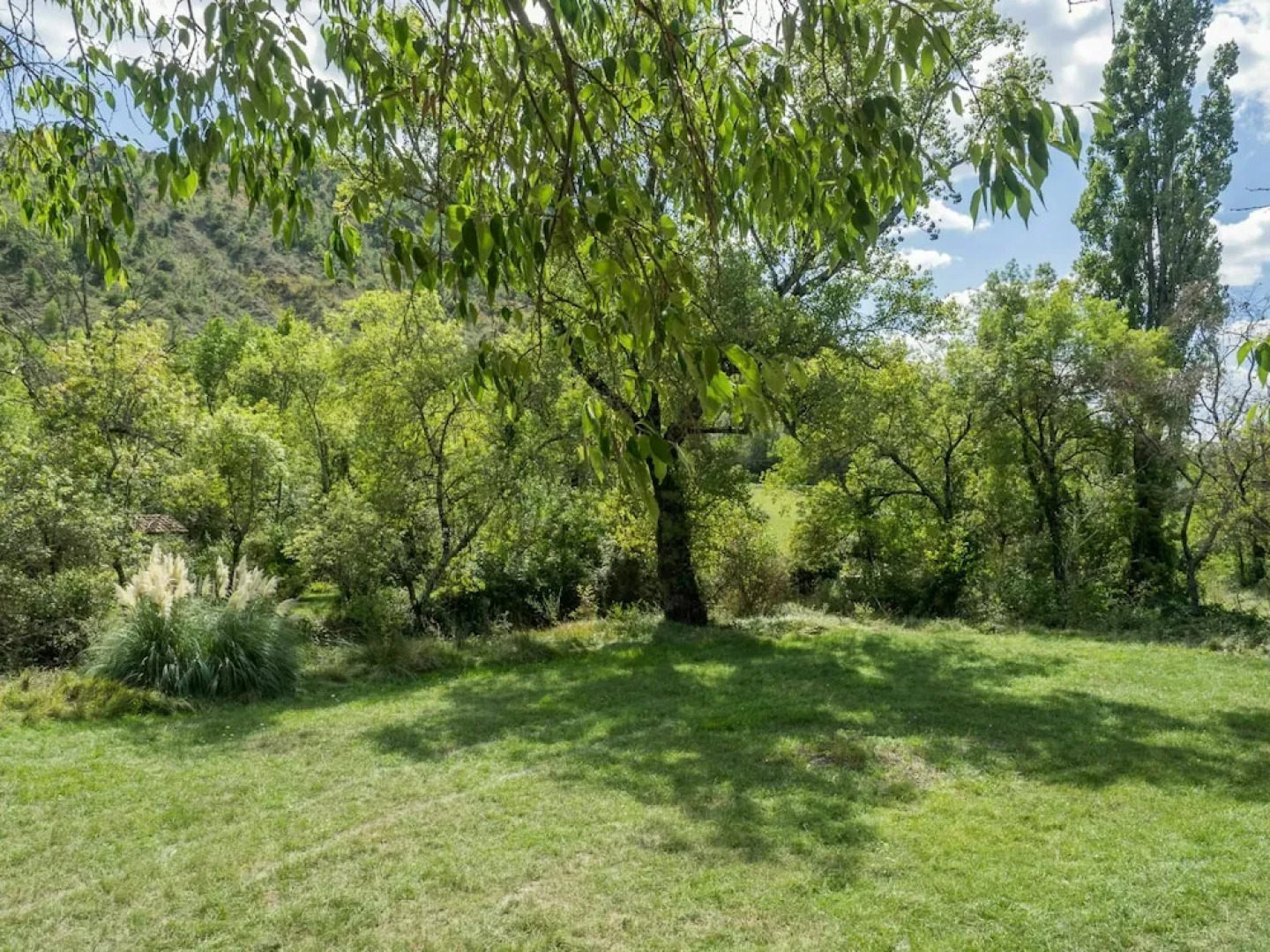 Cottage in Uzer With Pool, Terrace, Garden, Deckchairs
