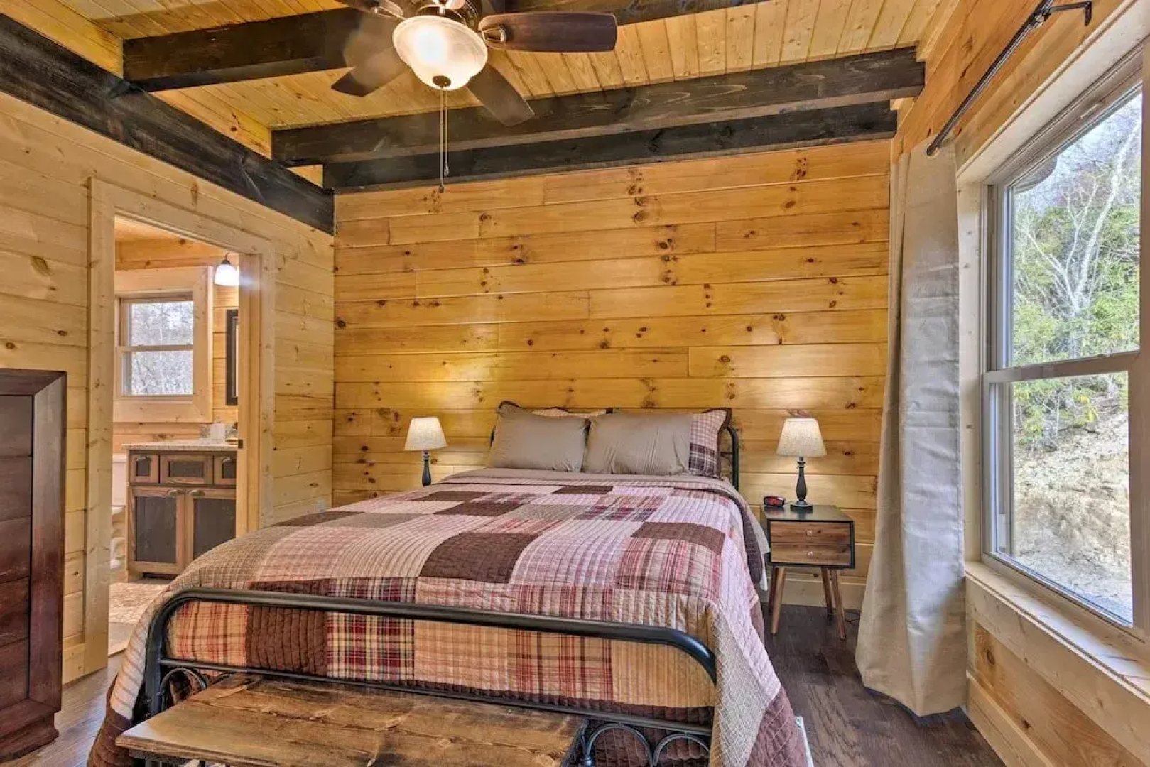 Hilltop Cabin on 5 Acres w/ Hot Tub & Waterfall!