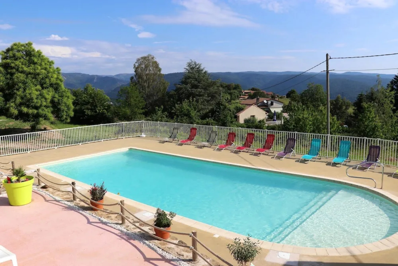 House With 2 Bedrooms in Gravières, With Wonderful Mountain View, Pool