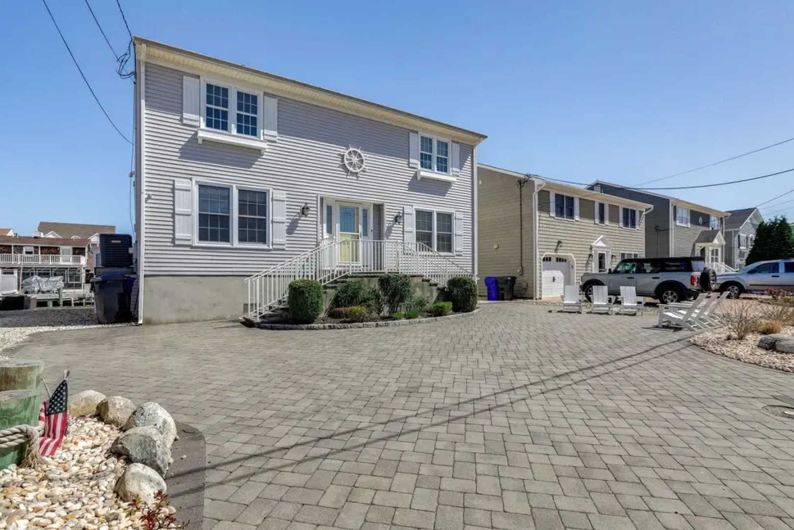 Walk to Beach: Waterfront Mantoloking Gem w/ Deck!