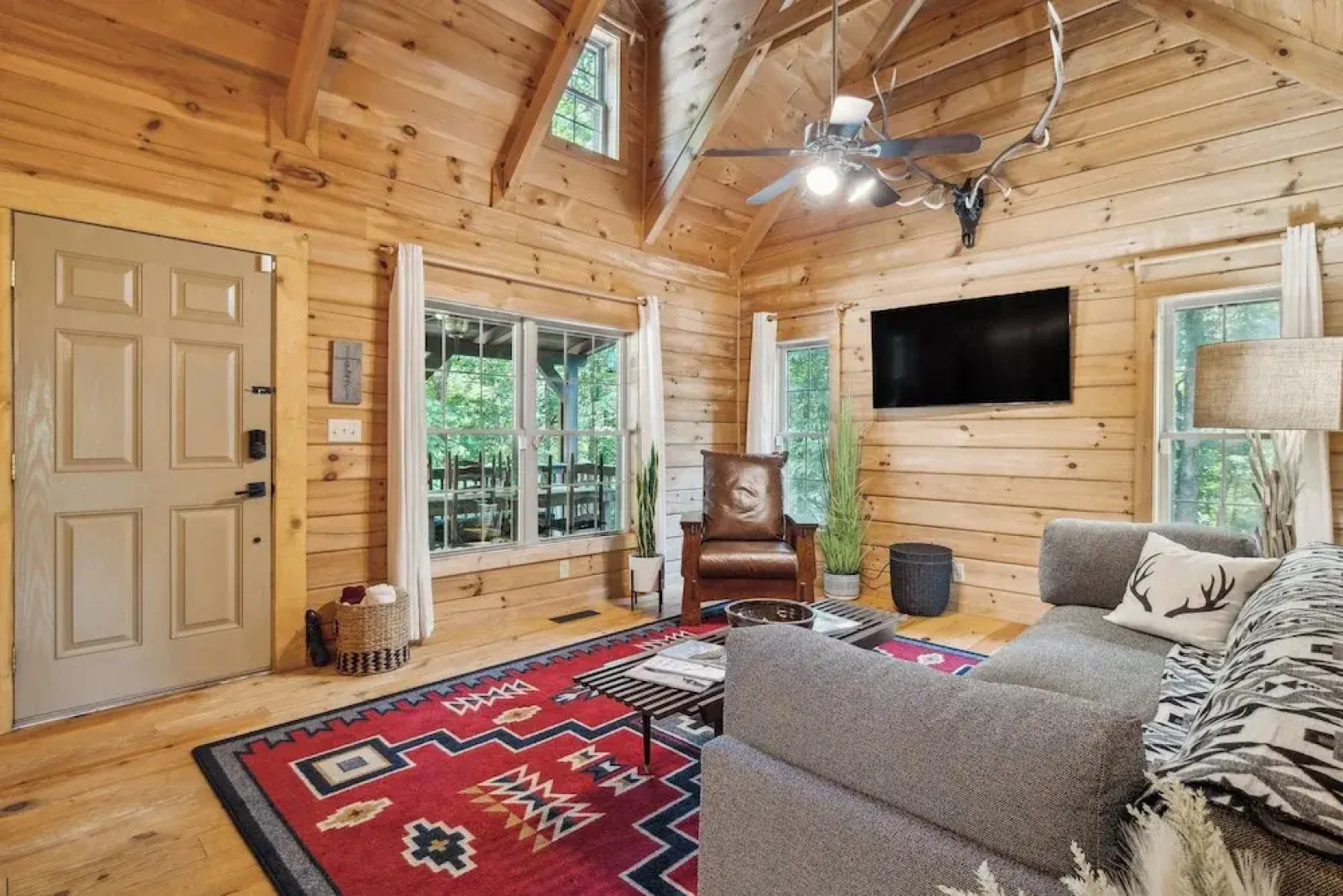 Fire Pit & Bbq: Lake Lure Cabin w/ Outdoor Oasis!