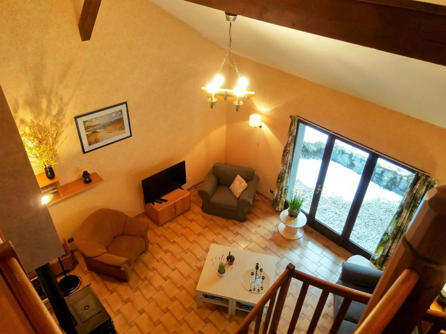 Appealing Chalet in St Jean de Vaux with Roofed Terrace