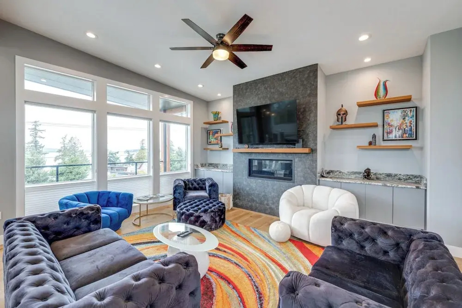 Fenced Yard, Water & Island Views: Anacortes Home!