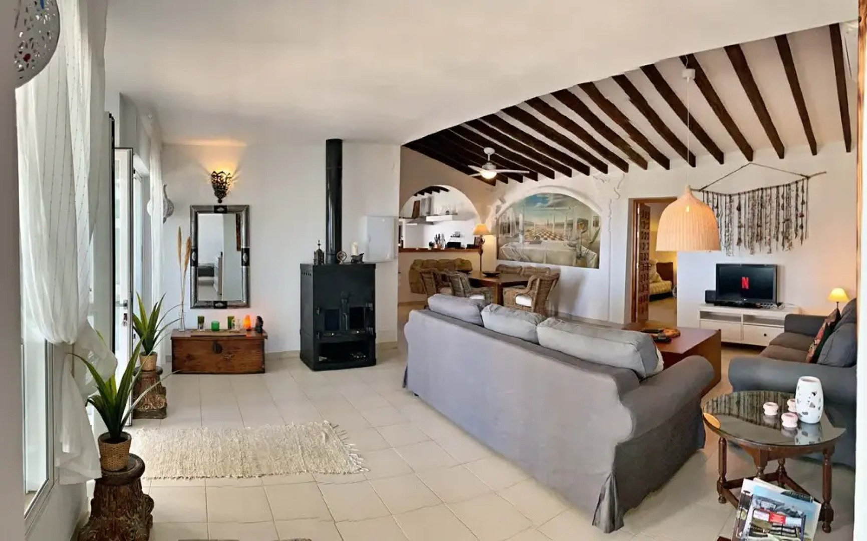 Casa Rural Cómpeta Piscina Barbacoa y Vista