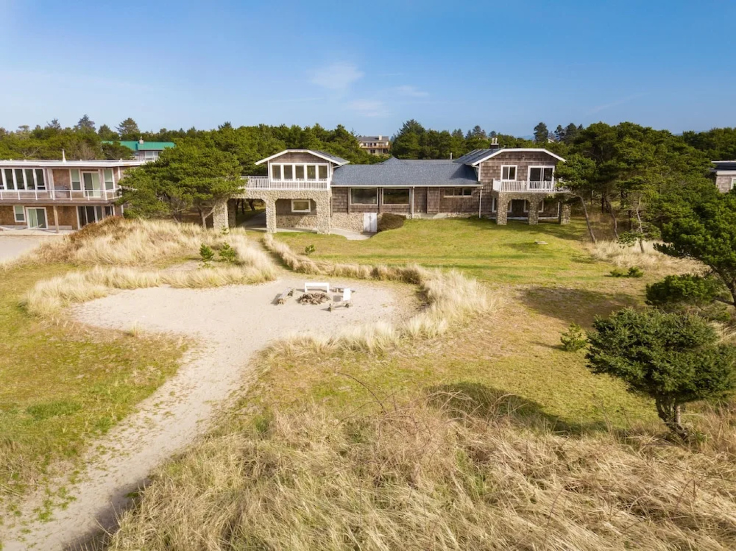 New Listing! Stone W/ Private Beach Path 6 Bedroom Home