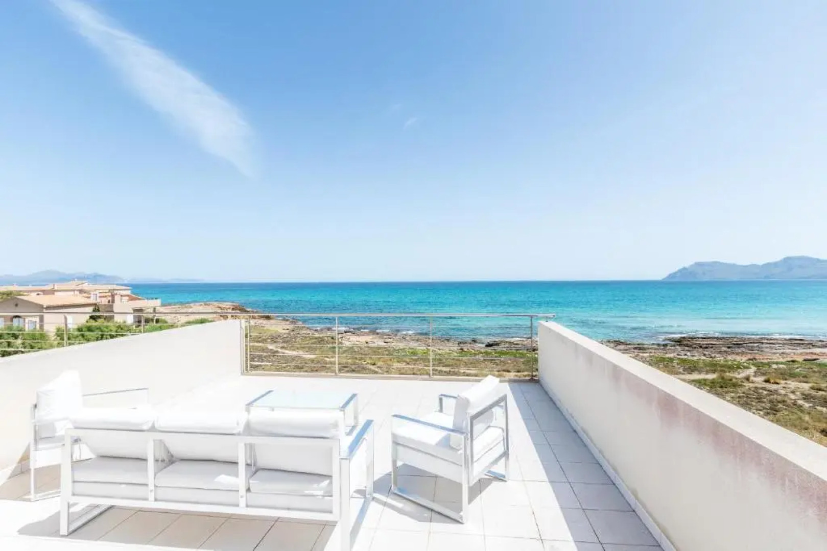 Beach House Pink Rose B In Son Serra