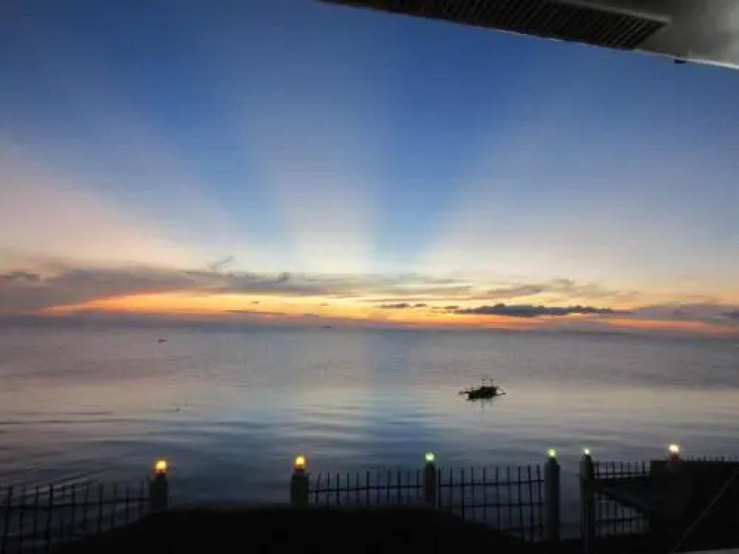 Bamboo village on the beach