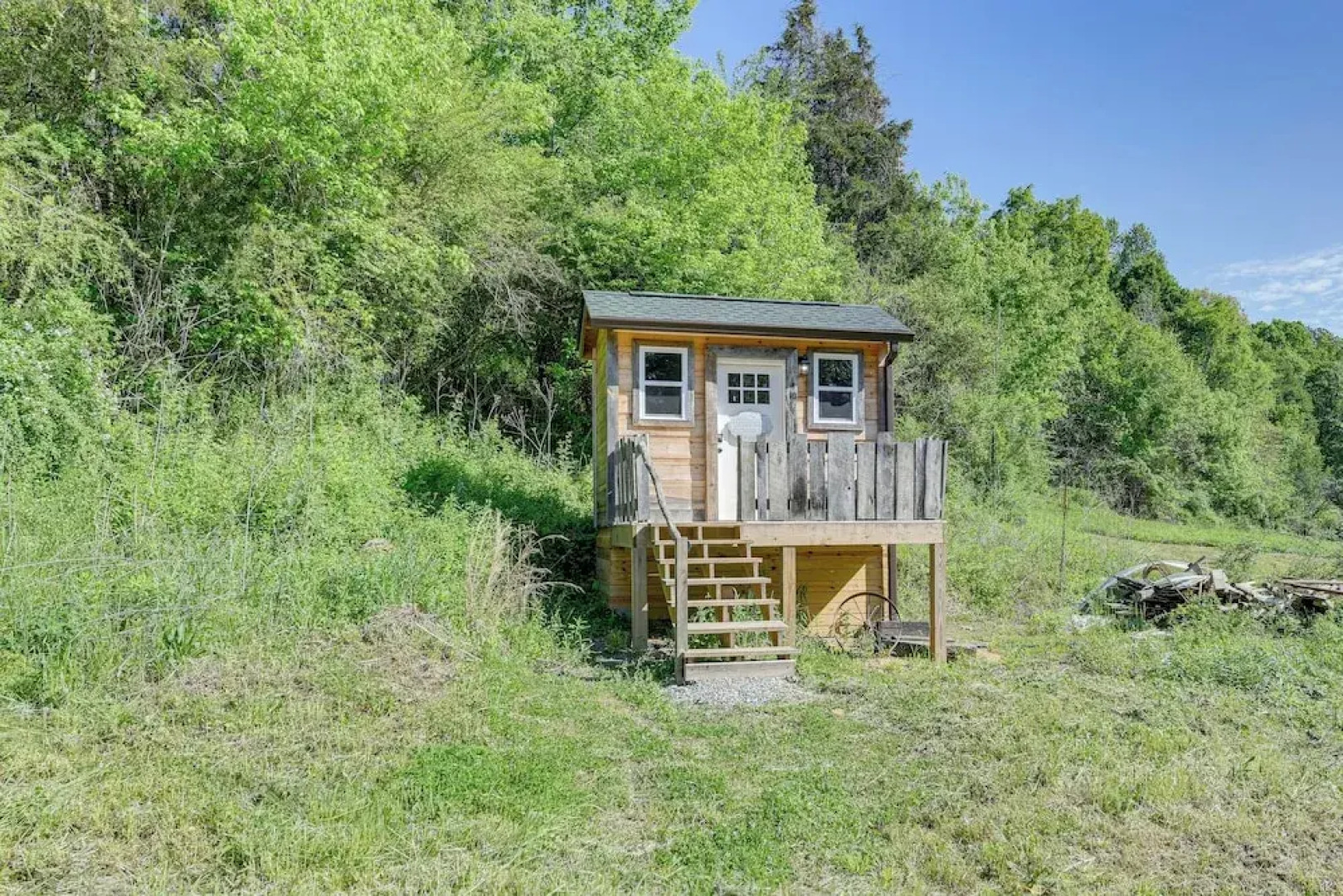 On-site Creek Access: Pet-friendly Cosby Cabin!