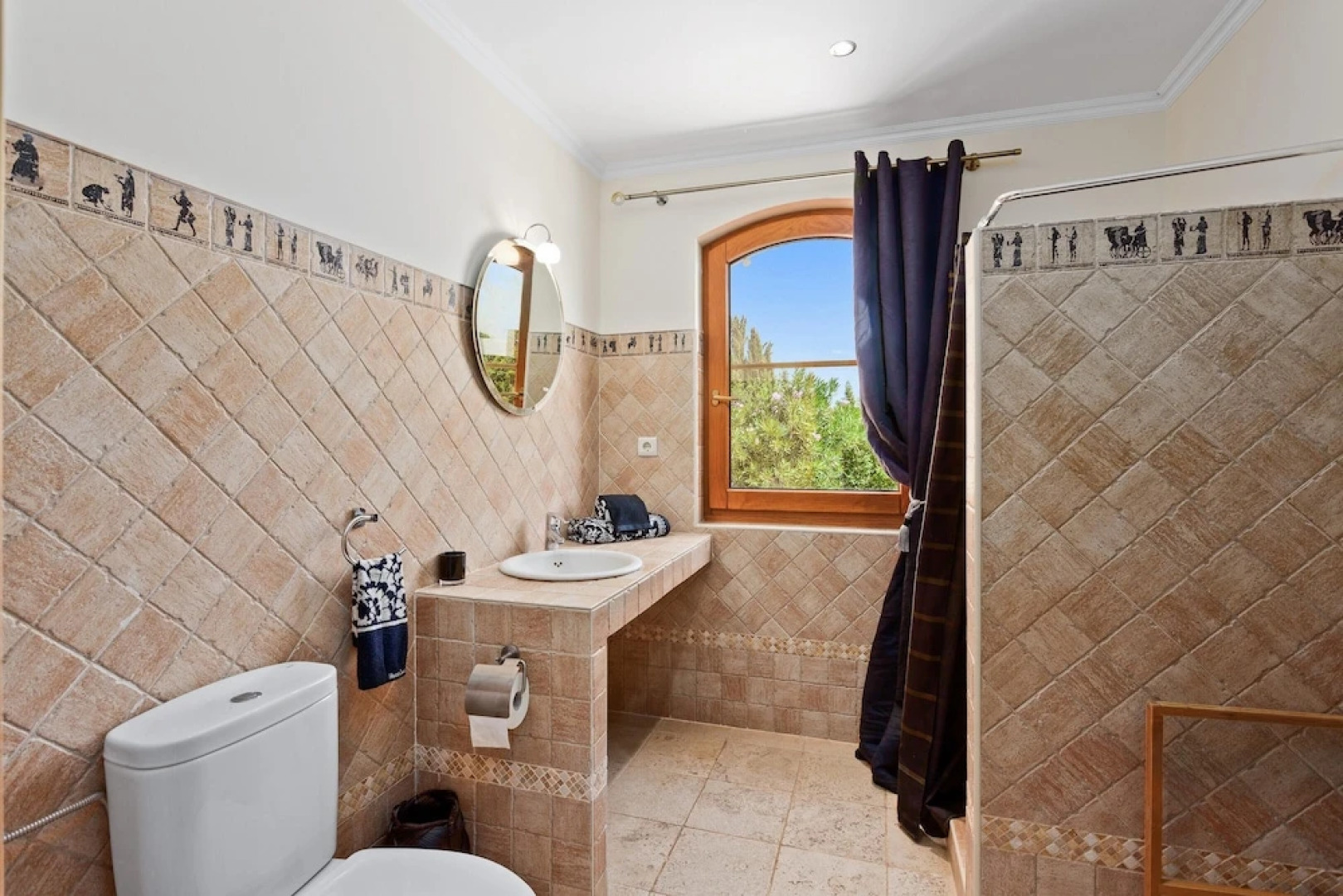 Villa With 4 Bedrooms in Tunes, With Wonderful City View, Private Pool