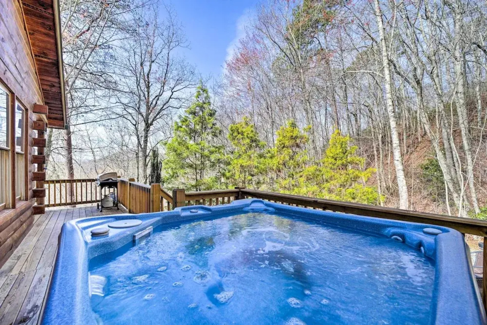 Smoky Mountain Cabin Rental w/ Hot Tub + Fire Pit!