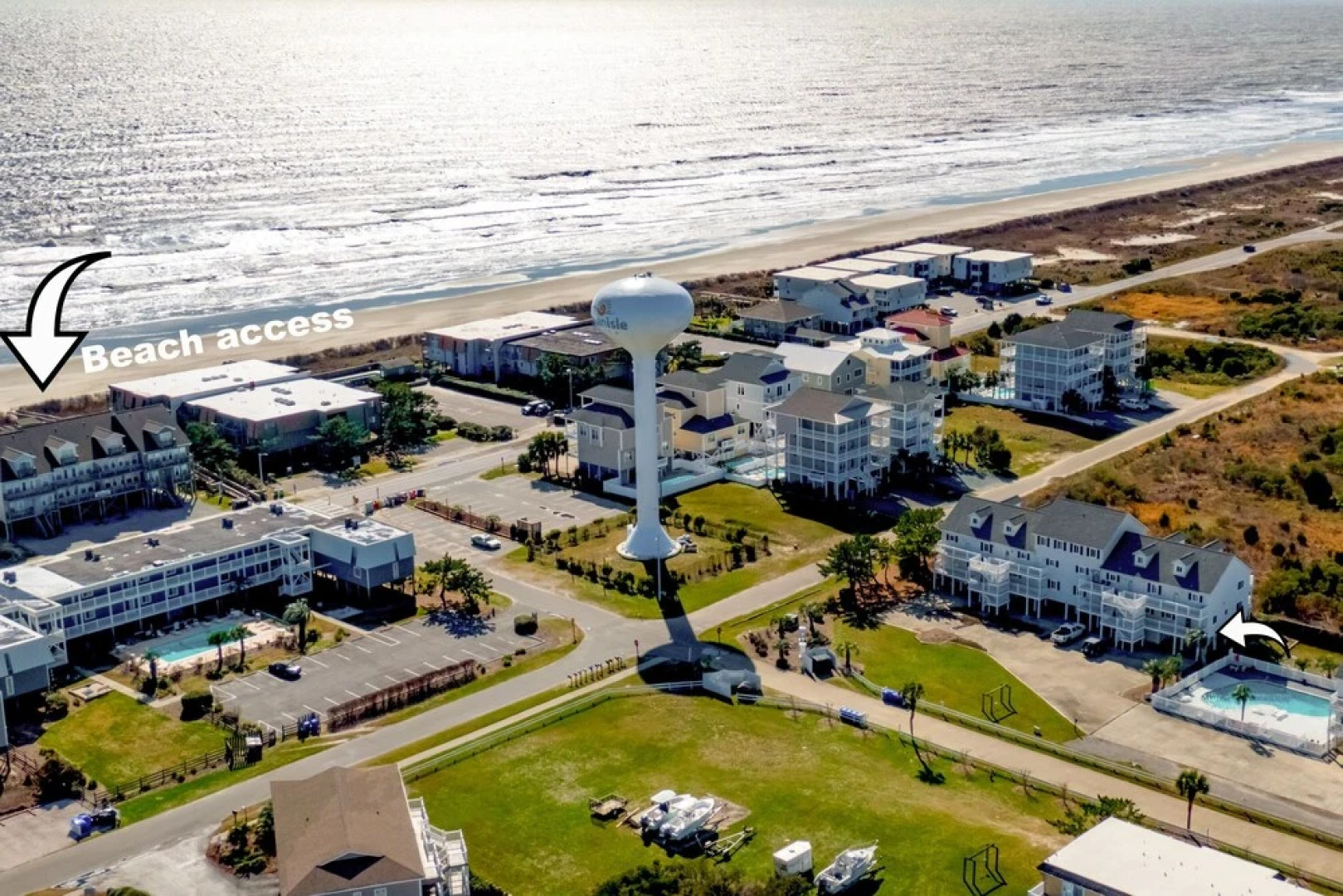 Jinks Creek Corner Unit W/ Pool, 2 Blocks To Beach 3 Bedroom Condo