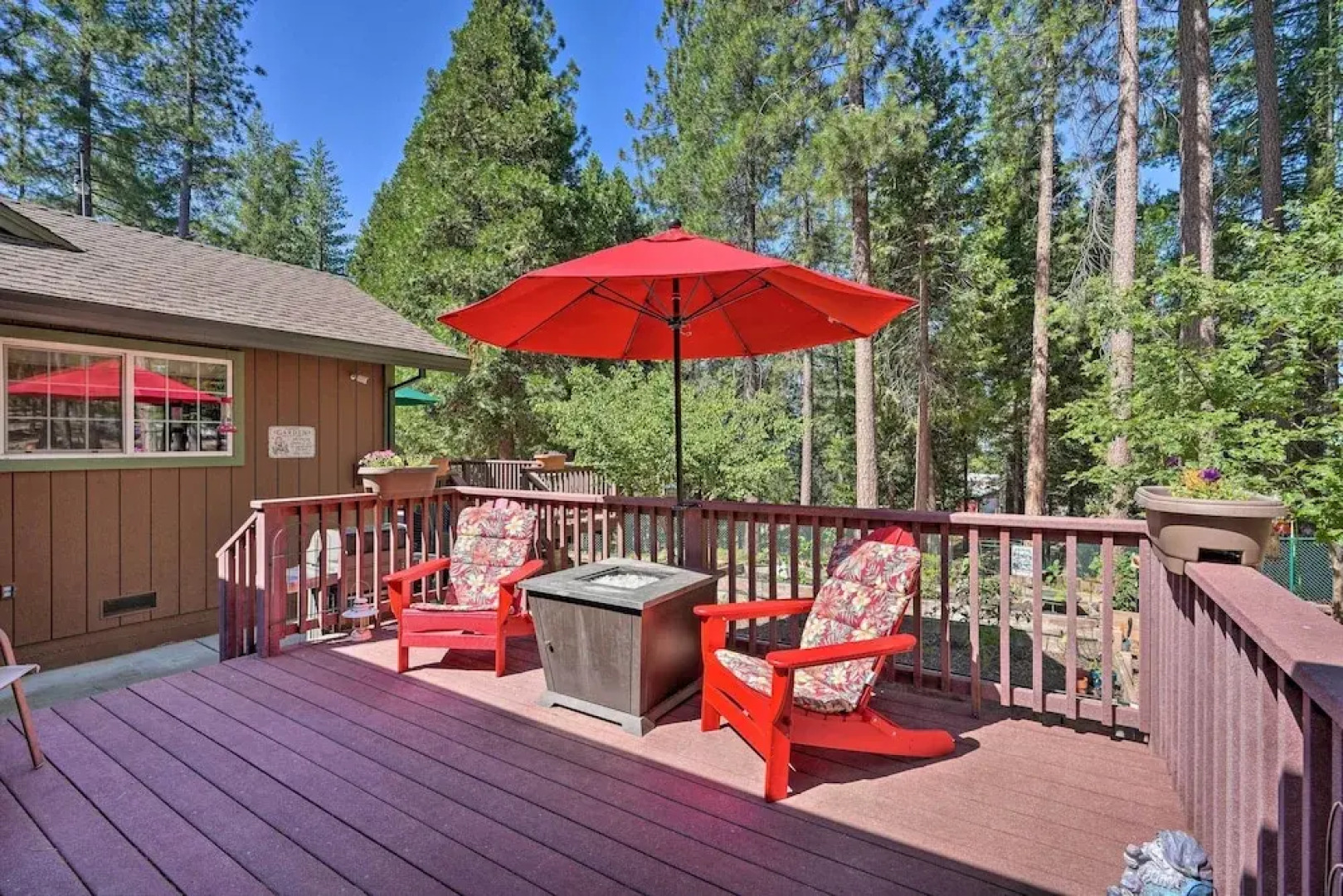 Private Deck: Pollock Pines Apt on 5 Acres