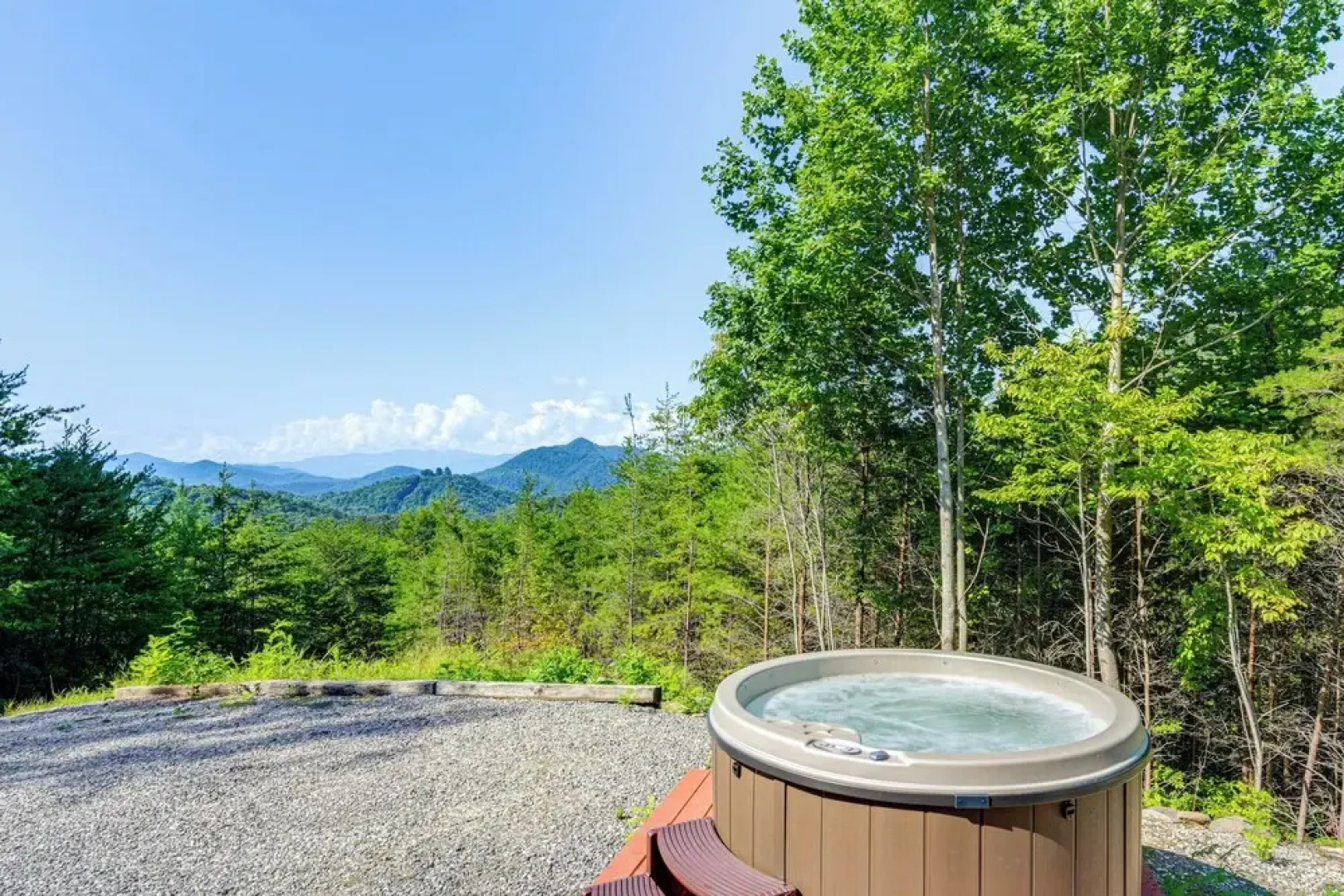 Bryson City Cabin Rental w/ Views & Hot Tub