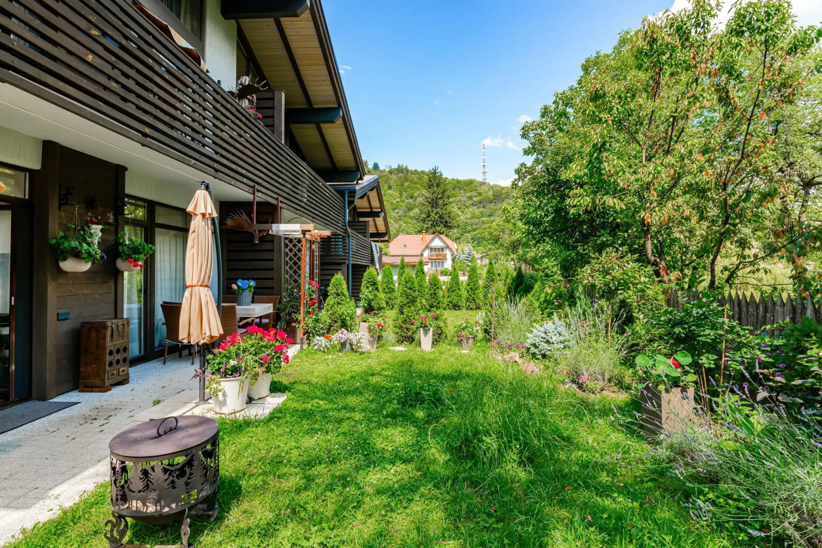 Шале Камин в снегах