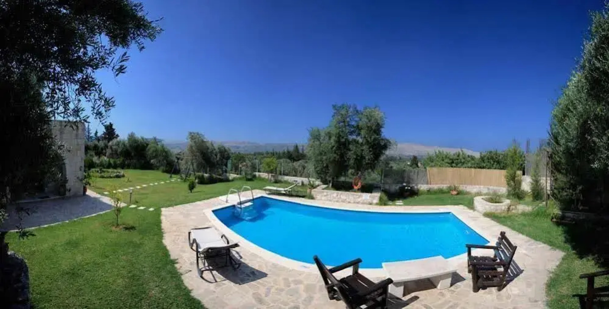 Villa Aloni-traditional Stone Villa With Nice View,pool and Garden