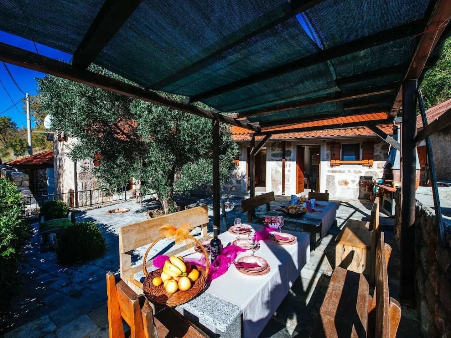 Traditional Stone House With Interiour Pool, Sauna, Garden, Terrace With BBQ