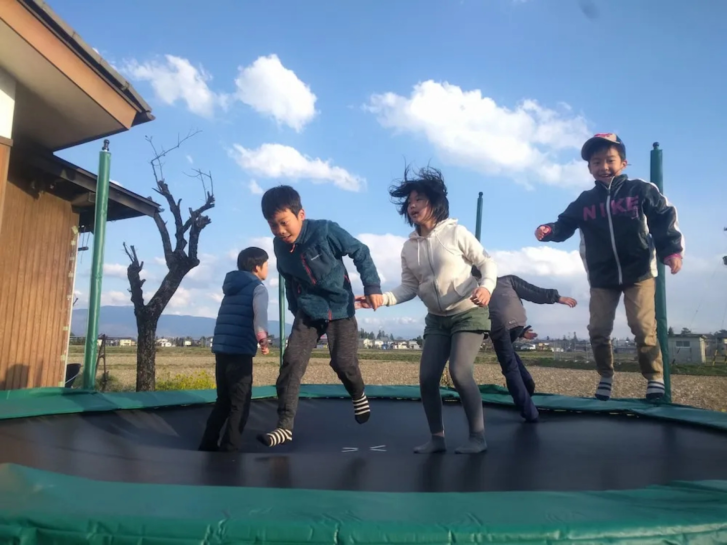 Tomo's hut in Japanese old style