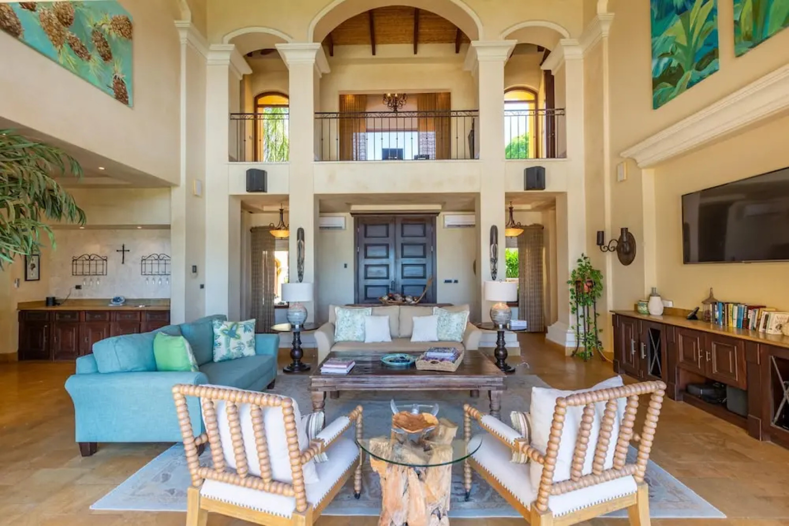 Spectacular Mediterranean-Style Mansion with Beachfront Views in Playa Flamingo