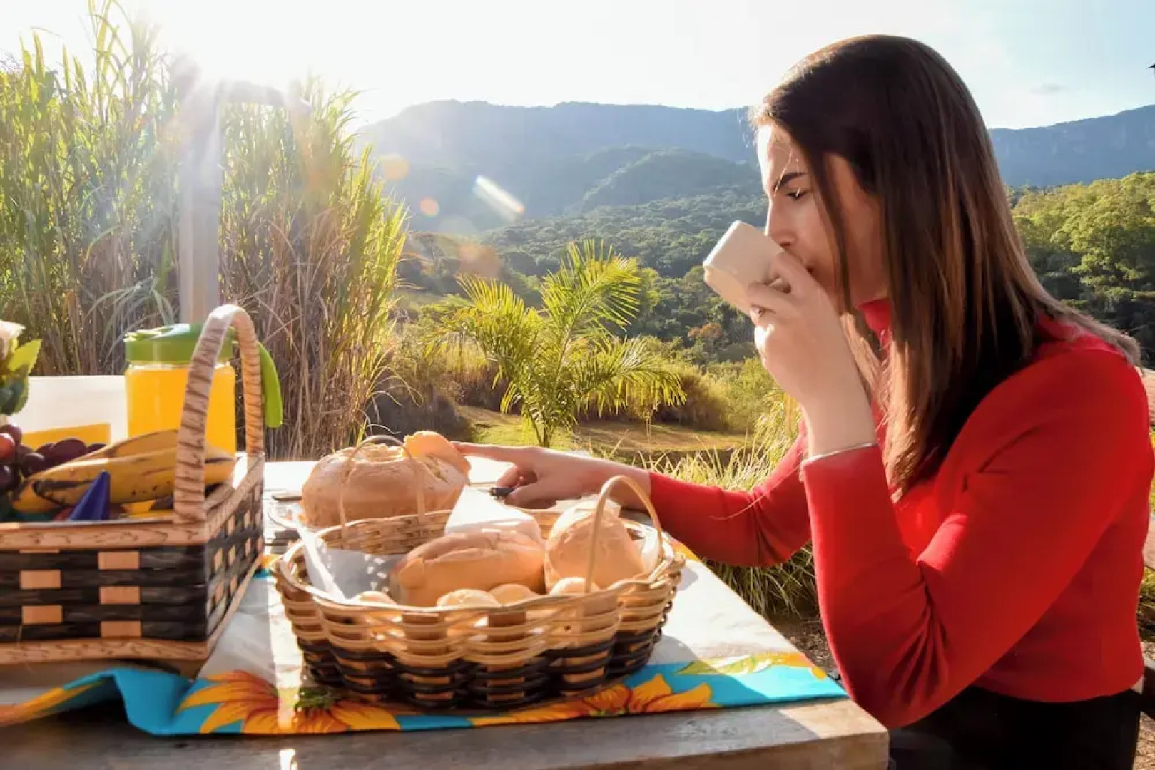 Serra a vista chalés