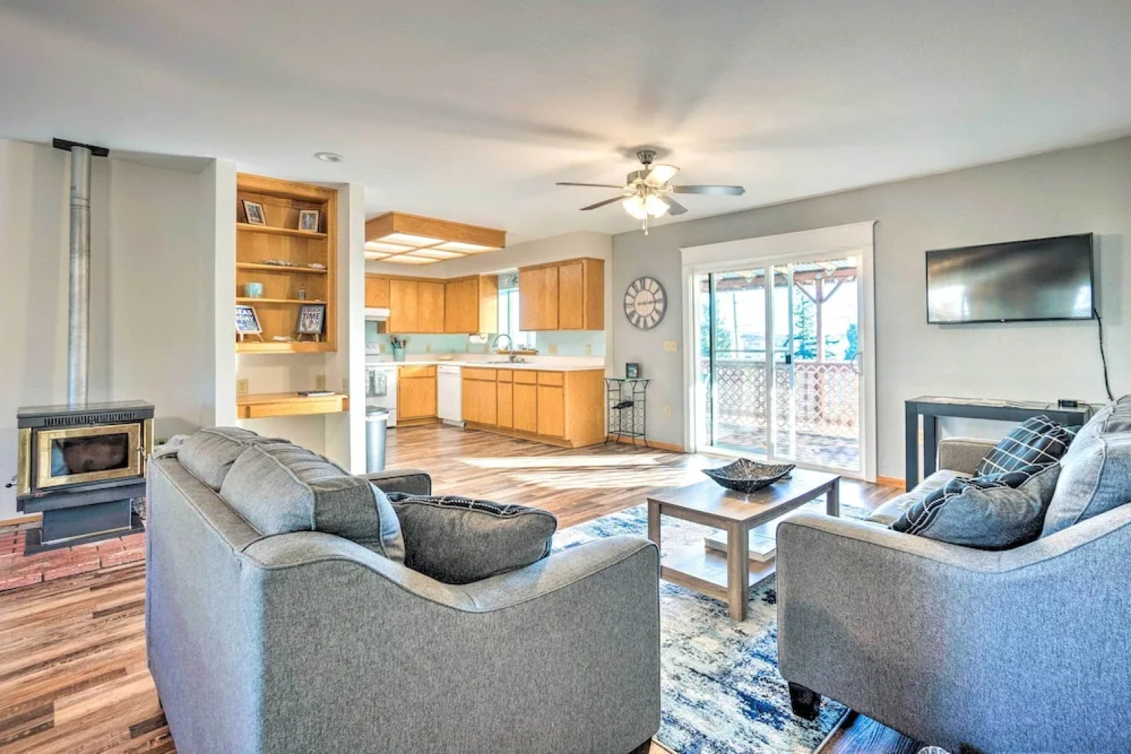 Fire Pit & Bay Views: North Bend Home!