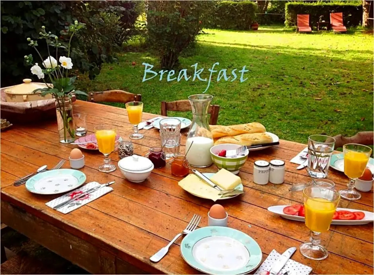 Domaine Charente - B&B / Familyroom Le Jardin (with external toilet & shower house)