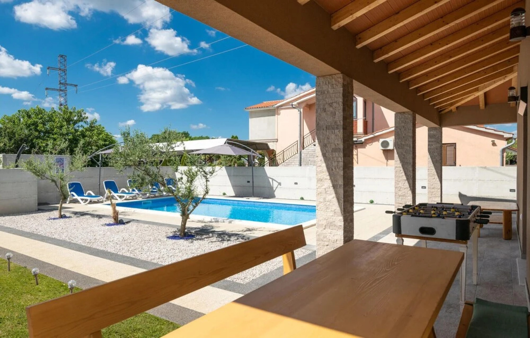 Awesome Home in Nedescina With Outdoor Swimming Pool, Wifi and 2 Bedrooms