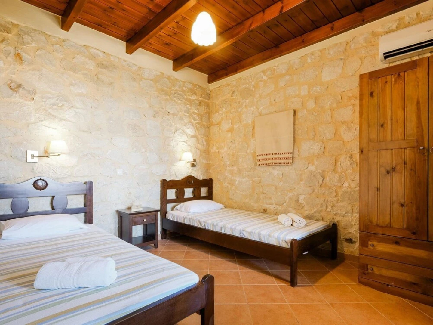 Stone Holiday Home in Lagkada with Garden Offering Sea Views