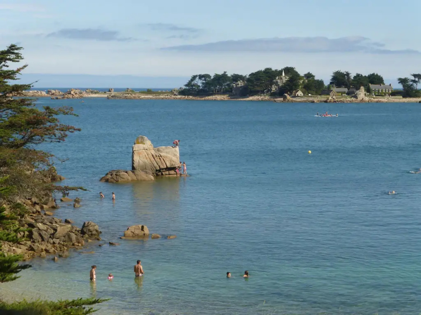 Stone House Near Pink Granite Coast Beaches