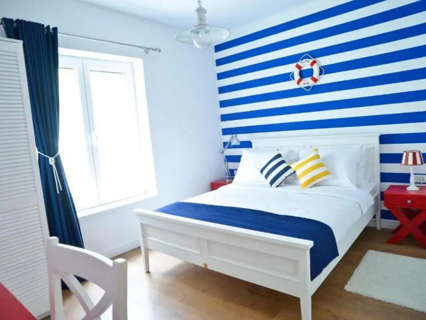 Nautical rooms in old part of the town