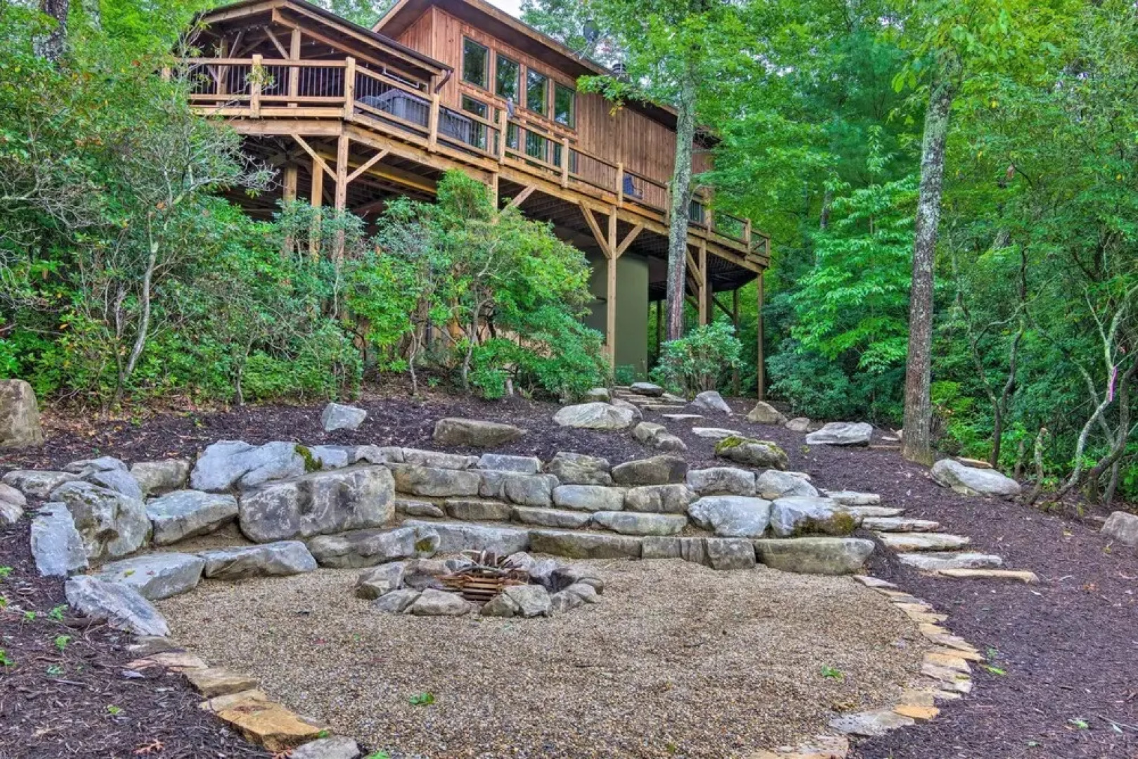 Peaceful Stony Point Getaway w/ Hot Tub & Views!