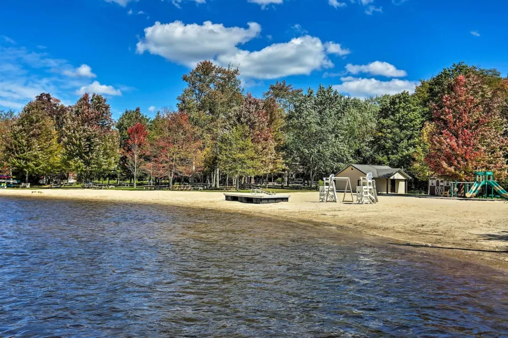 Pocono Lake Paradise w/ Private Beach & Dock!