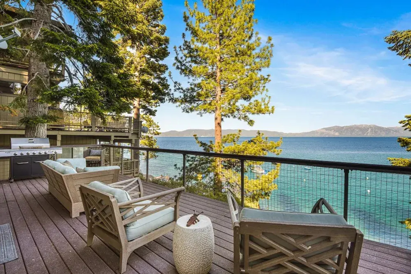 Mesmerizing Meeks Bay Outdoor Waterfront Deck