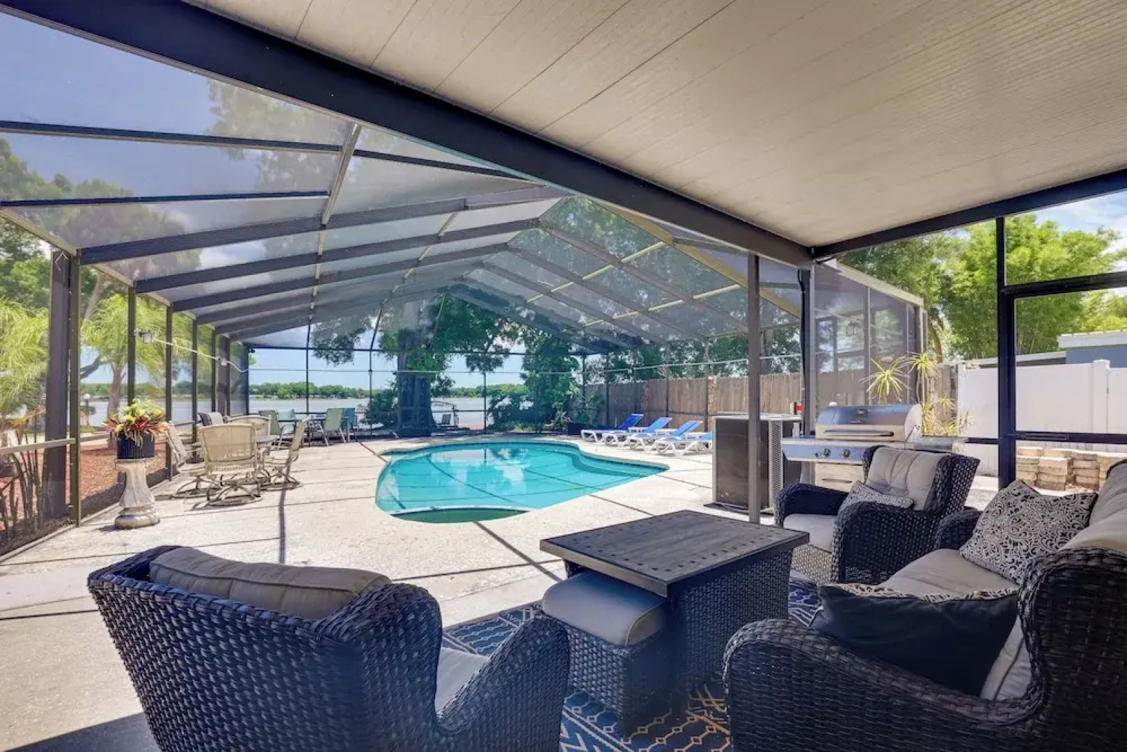 Dock & Beautiful Views! Spacious Bellows Lake Gem