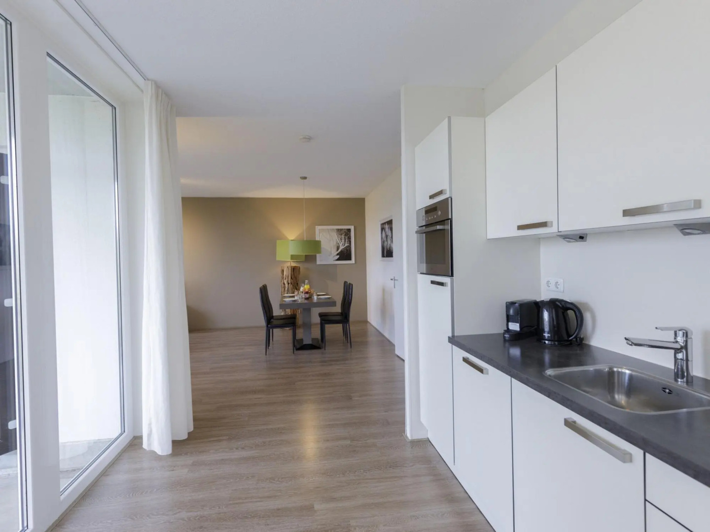 Luxury apartment with a sauna, located in nature