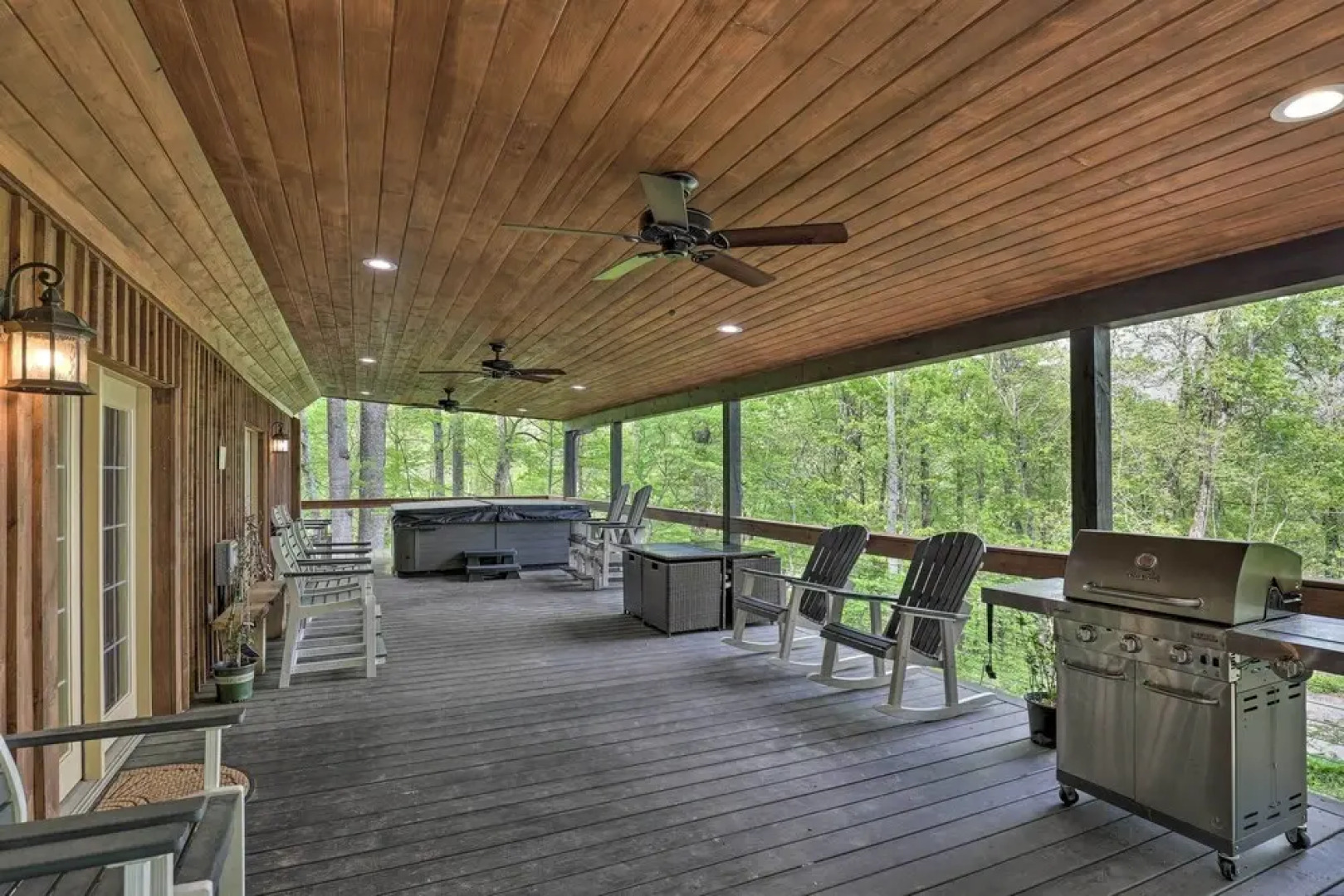 Deck & Views: Hendersonville Cabin, Roads Are Open