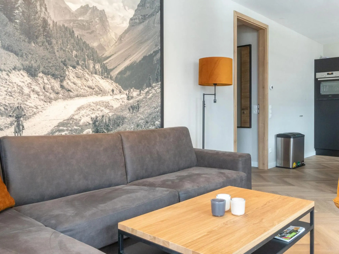Stylish apartment with sauna, ski area at 600 m